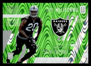 2017 Unparalleled #214 Obi Melifonwu Swirlorama Rookie SP #d /499! RAIDERS - Picture 1 of 2