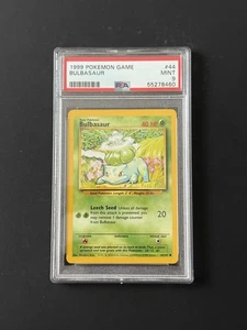 Bulbasaur - 44/102 - Base Set Vintage WOTC Pokémon Card - PSA 9 [A] - Picture 1 of 2