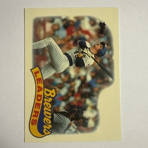 1989 Topps TIFFANY Brewers Team Leaders - Picture 1 of 2