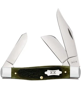 Case XX USA 2025 Sawcut Olive Bone 39232 Large Stockman Pocket Knife - Picture 1 of 1