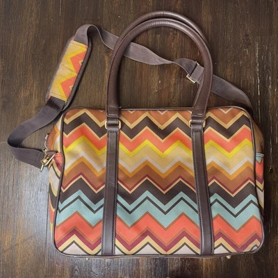 Missoni For Target Chevron Luggage Carry on Travel Bag  Zig Zag 20th Anniversary - Image 1 of 4