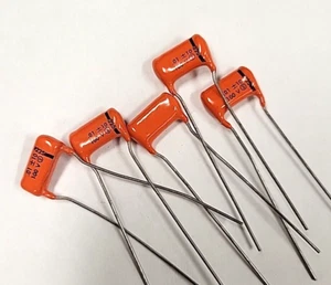 .01mf .01uf 100nf 100vdc Sprague "Orange Drop" Film Radial Capacitor 225 5PCS - Picture 1 of 2