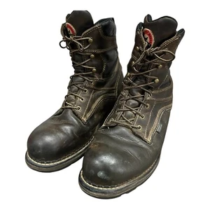 Stivali da lavoro Red Wing Irish Setter uomo 13 D pelle 8" impermeabili #83801 - Foto 1 di 11