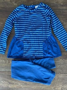 Hanna Andersson size 130 (US 8) girls Outfit. Long Sleeve Top & Leggings. - Picture 1 of 4