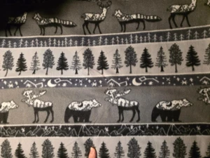 Fleece Fabric. Wilderness Constellation. 1.6 Yards - Picture 1 of 1