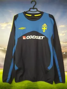 Sweden Team Training Sweatshirt Blue Polyester Umbro Mens Size XL - Picture 1 of 13