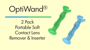 OptiWand 2 Pack Soft Contact Lens Insertion & Removal Tool. Lense Applicator - Picture 1 of 11