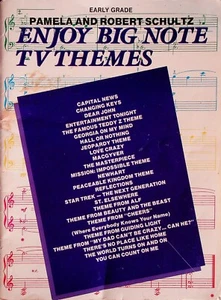 TV Themes Big Note Piano Sheet Music Songbook - Picture 1 of 4