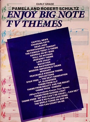 TV Themes Big Note Piano Sheet Music Songbook - Image 1 of 4
