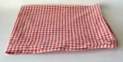 Ant. Lancaster County Pennsylvania Red & White Linen Pillow Cover Sewing Quilt - Image 1 of 4
