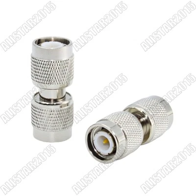 1x TNC Male to TNC Male Plug Straight Adapter Connector Converter Coaxial Barrel - Image 1 of 4