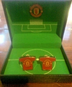 Manchester United Pair Of Cufflinks With Case Official Merchandise - Picture 1 of 5