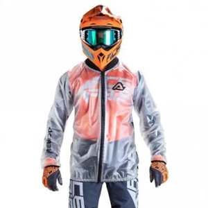 Acerbis Rain Pro Waterproof MX Motocross Enduro Clear Over Jacket - Picture 1 of 5