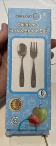 Children’s Fork & Spoon Set~Child and Toddler 2+ Years Old ~ Stainless Steel - Picture 1 of 10