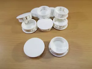 QTY8 HEYCO 2664 DP .625 WHITE 5/8" HOLE CAP DOME PLUG PLASTIC NYLON COVER NEW - Foto 1 di 15