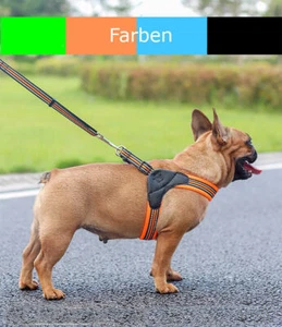 Hundegeschirr Brustgeschirr Hunde verstellbar S M L Nylon reflektierend EasyDOG - Bild 1 von 16
