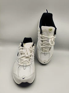 Vintage Nike weiß Leder Laufen Training 315347-141 Herren Schuhe Größe 9,5 - Bild 1 von 10