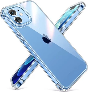 Funda militar para iPhone 12/12 Pro protección contra caídas no amarillenta a prueba de golpes delgada 6.1 - Imagen 1 de 7