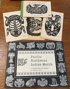 Lote de libros de arte y postales vintage de Charles B. Greul del noroeste del Pacífico con motivos indios - Imagen 1 de 9