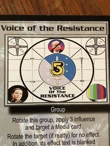 VOICE OF THE RESISTANCE GREAT WAR BABYLON 5 CCG RARE CARD NEAR MINT UNBESPIELT - Bild 1 von 4
