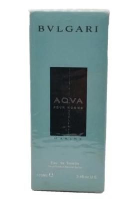 Bvlgari Aqua Marine Eau De Toilette Spray For Men 3.40z/100ml  NIB Sealed - Image 1 of 3