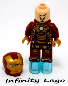LEGO Iron Man with Mark 42 Armor Minifigure Super Heroes Sea Port Battle (76006) - Picture 1 of 2