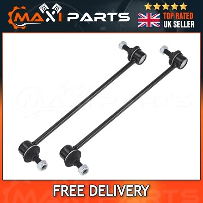 Fiat 500 2007-On Front Anti Roll Bar Pair Drop Links Stabiliser Rods Pair Kit X2 - Image 1 of 4