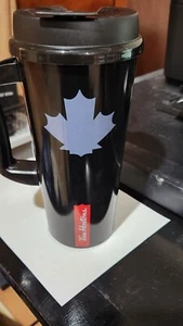 Tim Hortons Whirley Black Travel Mug NEW - Picture 1 of 3