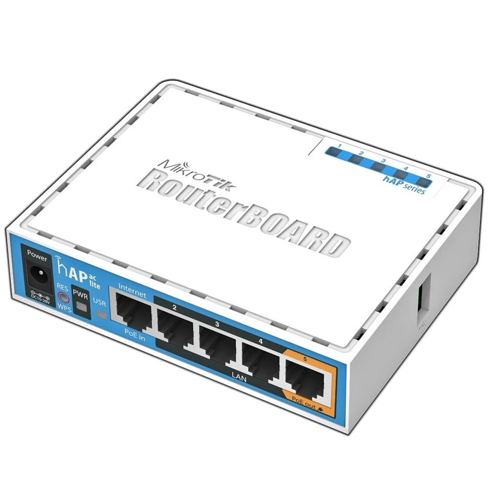 4752224003195 Mikrotik HAP ac lite 733 Mbit/s White Power over Ethernet (PoE) Mi - Image 1 of 1