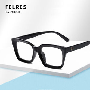 Anti-Blue Light Square Frame Eyeglasses For Women Clear Lens Glasses Frame New