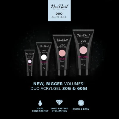 NEONAIL Duo Acrylgel Building/Extending Tips 7g,15g,30g,60g Tubes NEW! - Image 1 of 2