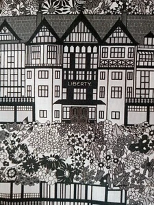 Remnant TUDOR BELLE - WHITE - Liberty Tana Lawn Cotton Approx 44 x 30 cm - Picture 1 of 3