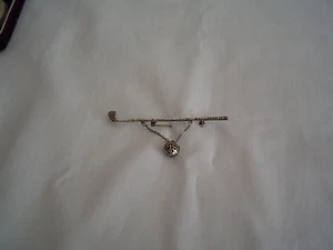 Sterling Silver Pin Golf Club and Golf Ball - Picture 1 of 1