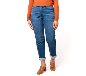 Denim & Co. Canyon Retreat Girlfriend River Wash 2 New - Picture 1 of 1