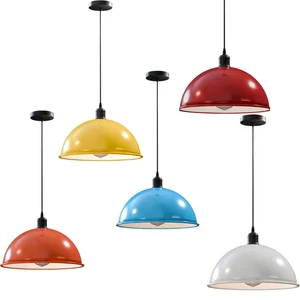 Lámpara colgante industrial vintage moderna colgante retro pantalla luces de techo - Imagen 1 de 49
