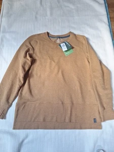 LL Bean Womens Cozy Sweatshirt, Split-Hem Size M Petite - Picture 1 of 13