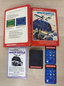 Space Battle (Intellivision, 1979) Complete In Box w/ Manual & Overlays - Tested