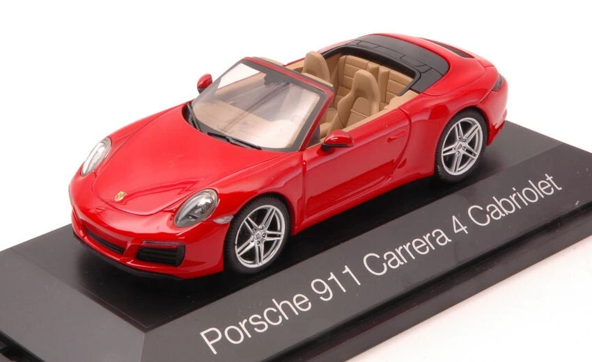 PORSCHE 911 CARRERA 4 CABRIO RED 1:43 - Immagine 1 di 1