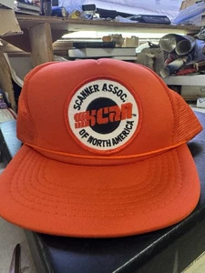 Vintage SnapBack Mesh Trucker Mütze SCAN Scanner Assoc. Of North America Orange - Bild 1 von 7