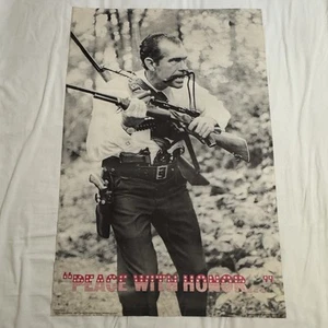 1972 Richard Nixon Vietnam Protest Poster “Peace With Honor” 23”x35” Poster - Picture 1 of 9