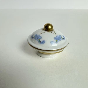 Vintage 1993 Lenox Spice Carousel Fine Porcelain Spice Jar Purple LID ONLY - Picture 1 of 3