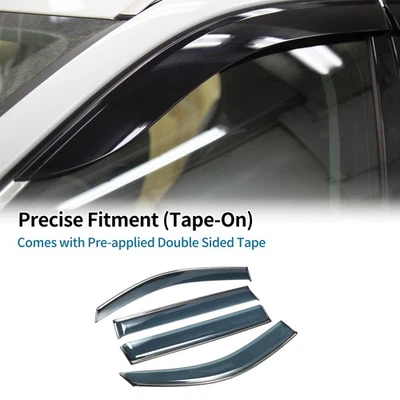 Juego de 1 deflectores de ventana para Toyota Highlander 2008-2013 viseras de ventilación de ventana lateral Foto 1 de 4