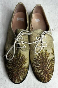 CAMPER Twins Palm Tree Shoes Loafers Lace Up Women’s Size 8.5 - Picture 1 of 6