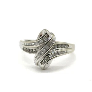 Lady's Diamond Cluster Ring 51 Diamonds .51 Carat T.W. 14K White Gol (EPJ025206) - Picture 1 of 6