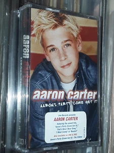 AARON CARTER PARTY COME GET IT CASSETTE TAPE USA ED HYPE STICKER STILL SEALED - Picture 1 of 4