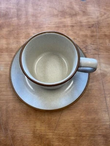 Denby England POTTERS WHEEL RUST RED Cup and Saucer Set 1 ea 5 available - Picture 1 of 4