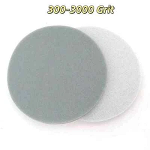 300-3000 Grit 4 "(100mm)Hook & Loop Sponge Sandpaper Wet and Dry Sanding Discs - Picture 1 of 7