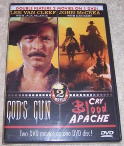 God's Gun and Cry Blood Apache DVD NEW SEALED Lee Van Cleef John McCrea - Picture 1 of 2