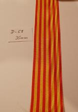 Ordensband Baden Feuerwehr Medaille rot-gelb 35mm 0,5meter D-59- (1m9,80)