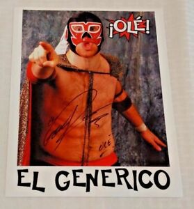 EL GENERICO Autographed Signed Promo 8.5x11 Photo WWE WWF Sami Zayn Guerrilla 